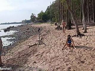 check out this wild shaved teen pussy orgy on public beach with group cocks everywhere