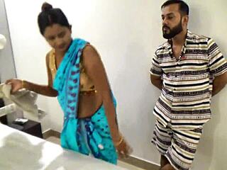 Indian Friends Hardcore Threesome Fuck Beautiful Maid in Desi Group Action