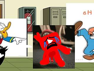 a girl sneaks naked dancing through empty school halls on youtube like nobody's watching