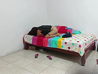 aww cuckold hubby watches his curvy latina shake huge ass in lingerie then jerks off alone 😈🍑