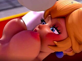whoa princess peach gets punished hard in the castle 😈🔥