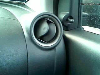 Mature Blonde Housewife Fingers Pussy with Toys in Car While Driving BDSM Style