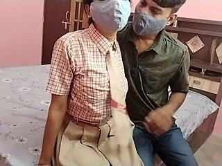 Real Desi Virgin 18-Year-Old Student Fucked Doggy Big Boobs