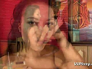 Brunette Sporty Babes Share Pussy Play And Fun Piss Drinking Session