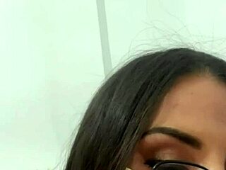 Oh god medusa's fake huge tits bounce while she deepthroats that big dildo messily.