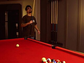 called brunette escort on day off. fucked juicy pussy on pool table hard.