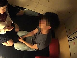 Japanese Chubby Schoolgirl with Massive Saggy Tits Gets Secret Massage Fuck