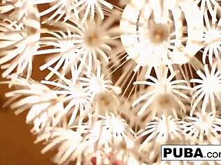 god, this sexy blonde pornstar's retro tease gets me so worked up in her solo play