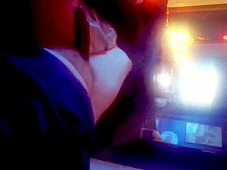 Hotwife's feet tease bull's big cock in heels. Socks handjob leads to intense wife sucking session.