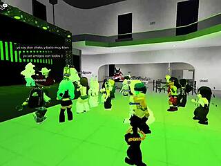 Intensely Dancing With Horny Young Safadas In Roblox Party Hall