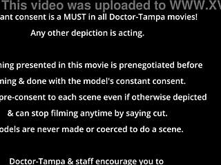 oh man freshman patient daisy ducati moans wildly from doctor's hitachi vibrator in tampa clinic