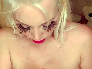 Blondie fesser oils huge ass in pink lingerie rips clothes plays wet pussy naked