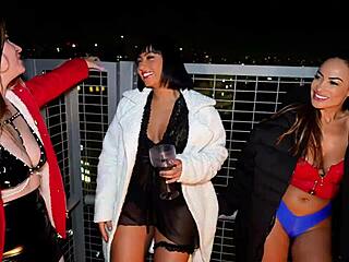 brazilian babes' wild party kiss lick bang group tits out everywhere