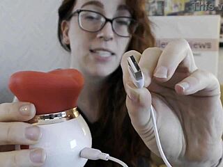 nsfw review... kissing redhead neighbor pussy with sucking vibrator toy