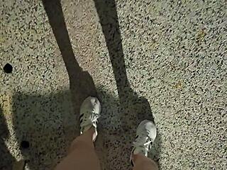 Ting Xuan pees outdoors compilation!