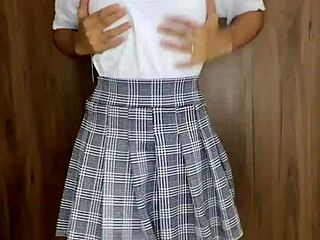 Worship this petite schoolgirl's nude teen body now