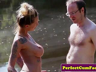 i love sucking this dick outdoors with my busty tattooed tits bouncing