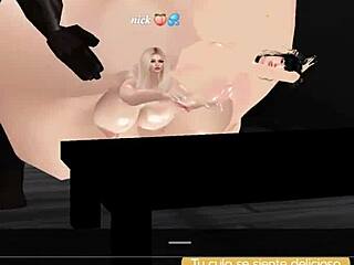 Two busty twin asses get doggystyle fucked by monster cock in interracial frenzy