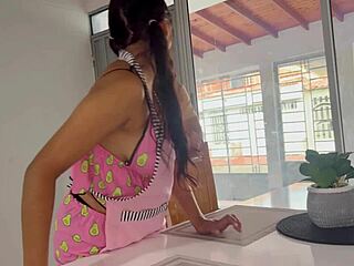 your little stepsis cleans house but begs for my cock deep in her big ass instead