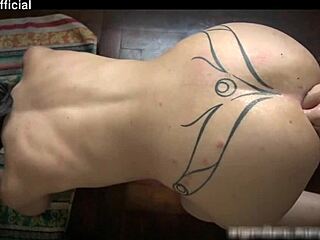 Slut stretches ass with huge dildo before intense anal fisting in heels