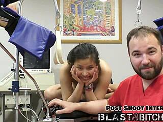 Patient Raya Nguyen Moans Sucking Doctor Dick to Orgasm