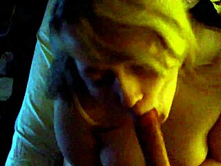 god i mess up sucking this homemade blonde's tits during amateur blowjob ugh so hot