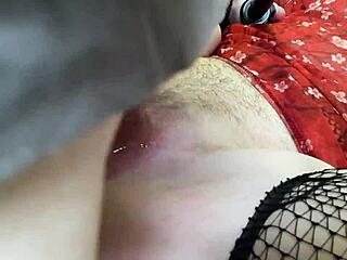 hairy milf milks monster cock to gushing orgasm cum everywhere