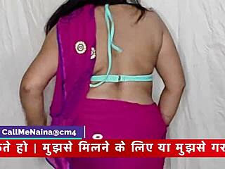 naina the naughty desi aunt teases in hindi while fucking on webcam