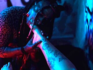 goddess commands fat latina bbw to deepthroat gag on feet lick toes and suck tits