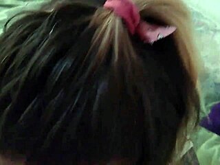 little cute teen dries off after steamy backstage shower fun