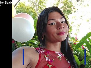 ts angelique reveals private solo latina trans ass play