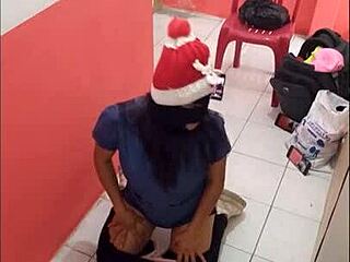 i'm flaunting my ass in the empty hospital hall on christmas eve... so horny waiting for my boyfriend to fuck me senseless