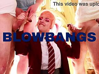 18 year old british redhead gulps cum after deepthroat suck session