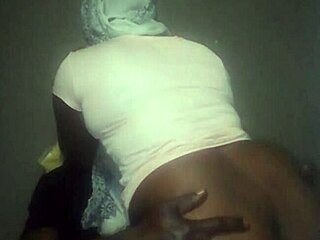 damn ebony stepsis spreads shaved pussy on big black cock 🔥🍑