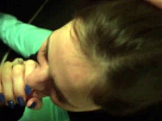 Tipsy Petite Girlfriend Delivers Sloppy Deepthroat Blowjob