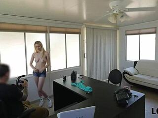 Loan4k Babe Completes Office Casting Interview to Secure Her Credit Loan