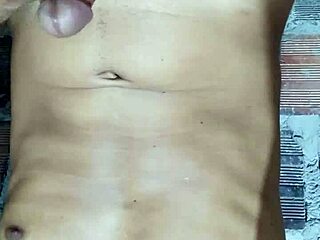 Young crossdresser bends for see-through ass pounding