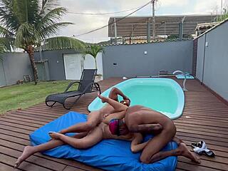 sexiest latina teen's juicy ass and pussy tempt without a condom