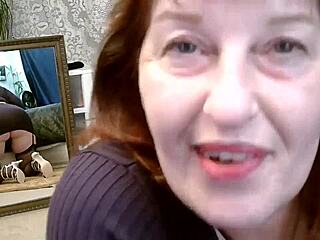 dirty-mouthed dawnskye1962 teases in fishnets heels mirrors