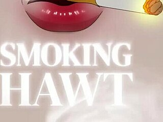 valentina nappi lights up a cig... red lips ready for my blowjob and handjob??