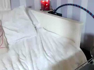 Maxine X in red lingerie gets super horny licking wet pussy till squirting orgasm! 😍💦👅