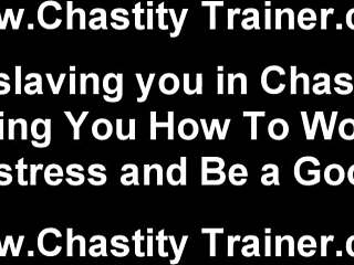 we're gonna tease that locked cock until you beg in chastity femdom hell