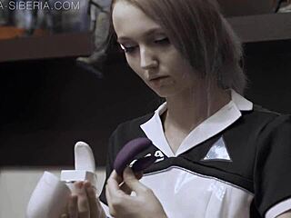 Sia Siberia as Kara Takes Monster Dildo Fuck in Detroit Cosplay