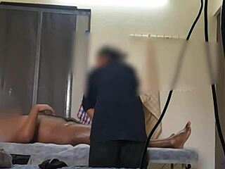 FINALLY! THAILAND SPA LADY JERKS HUGE DICK TO EXPLOSION!