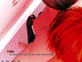 Want teacher Cathy to stroke your cock with latex in Being a Dik wet dream?