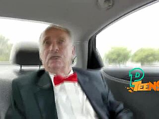 Horny Grandpa Wields Old Johnson on Young Teen Babe