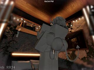 Demon girl bent over after game play begs for monster creampie doggystyle