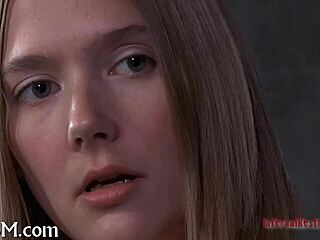 how does femdom babe bound and suck cock while her jugs swing wild?