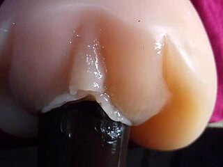 wanna see this big black dick closeup in slow motion? it's what my stepsister craves on her oiled fuck doll