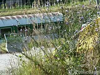 Street Gangbang Ravages Teen Pussy in Public